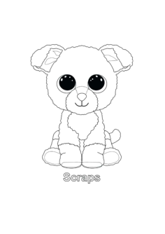Scraps Dog Beanie Boo Tracing Worksheets Pdf, Free Vectors File